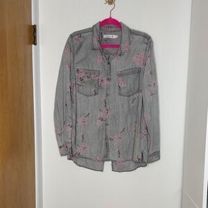 Billy T 100% Lyocell Button Down Shirt a Size L